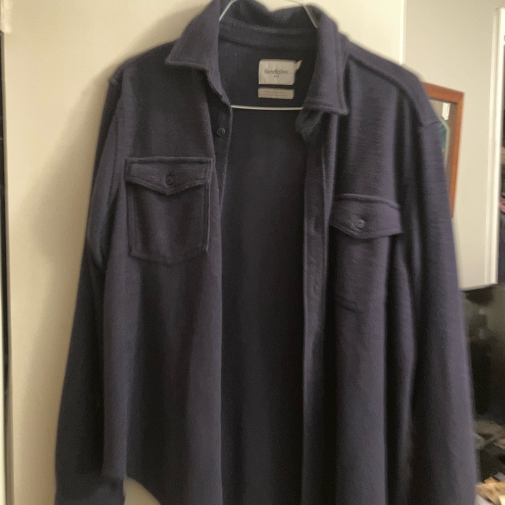 Goodfellow & Co Men's Dark Blue Shirt Jacket